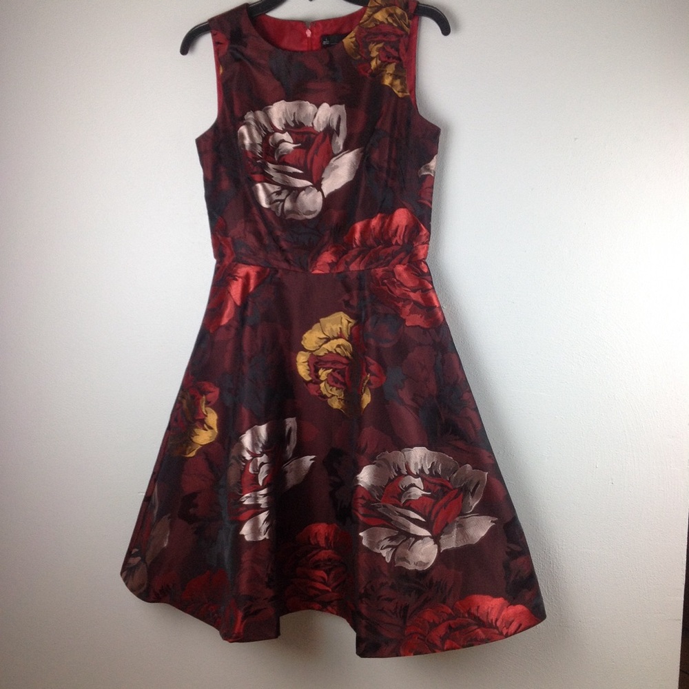 Chetta B Brocade Sleeveless Fit & Flare Dress - Picture 2 of 6